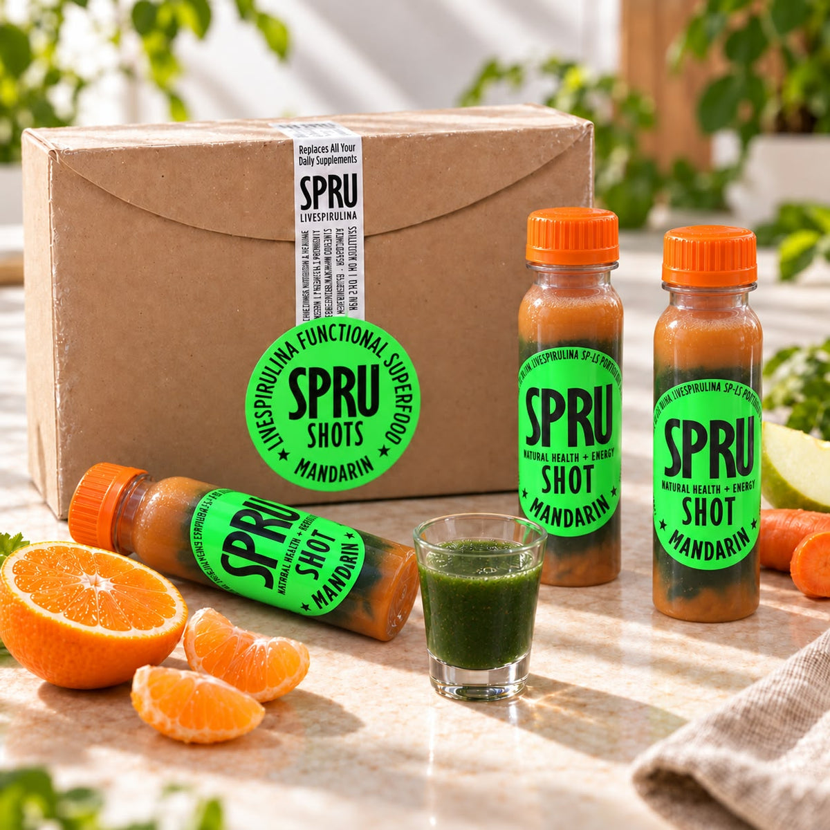 SPRU SP1.5 Live Spirulina Shots – 18-Day Pack