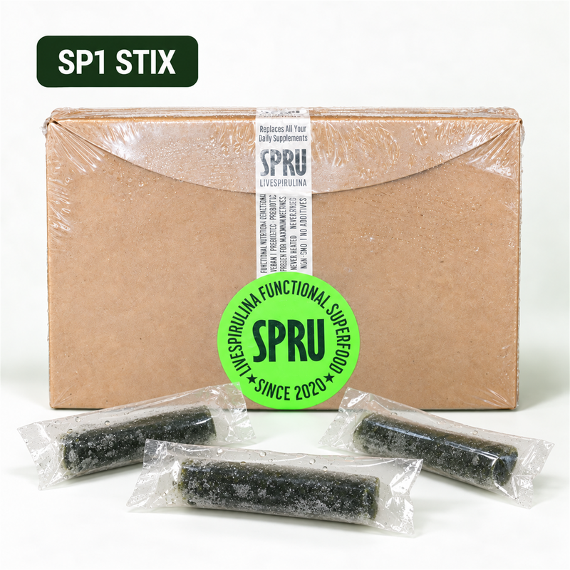 SPRU SP1 Live Spirulina Stix – Everyday Support (30-Pack)
