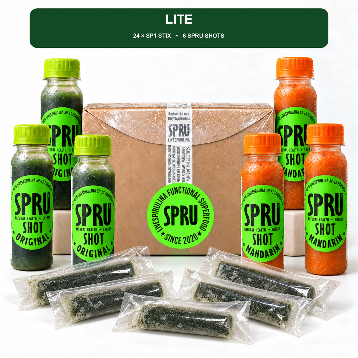 SPRU 30-Day Live Spirulina Trial Pack – Lite
