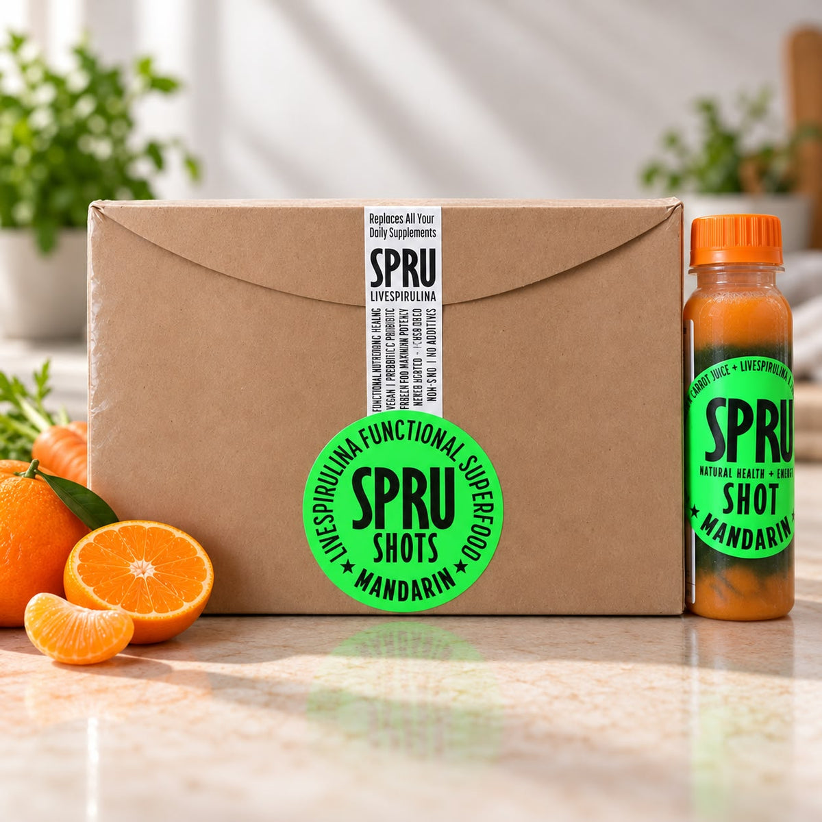 SPRU SP1.5 Live Spirulina Shots – 30-Day Pack